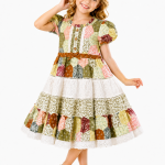 Domino Girl Girls Vintage Patchwork Lace Dress