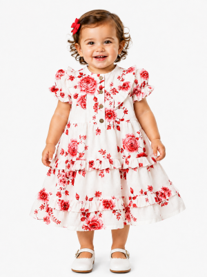 Drama Queen Baby Floral Ruffle Dress