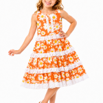 Domino Girl Daisy Lace Tiered Dress