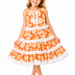 Domino Girl Daisy Lace Tiered Dress
