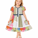 Domino Girl Girls Vintage Patchwork Lace Dress