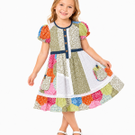 Domino Girl Girls Vintage Patchwork Lace Dress
