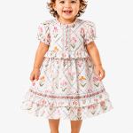Drama Queen Baby Girls Floral Garden Ruffle Dress