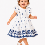 Drama Queen Baby Embroidered Ruffle Dress
